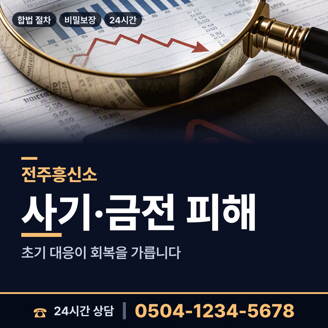 전주 팔복동 투자사기조사 상담 안내